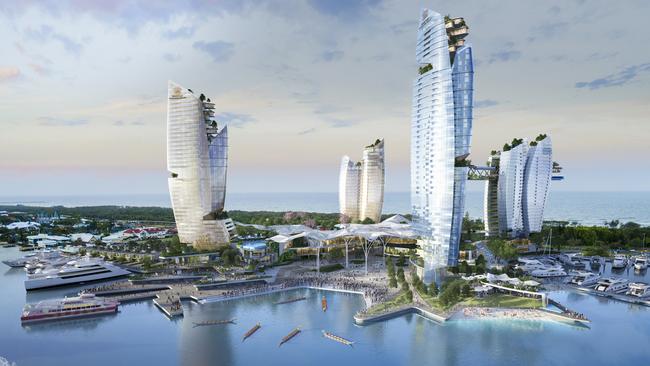 ASF consortium's supplied images of their Gold Coast Integrated Resort with proposed hotel, casino resort development to be built on land between Sea World and Palazzo Versace on the Gold Coast.