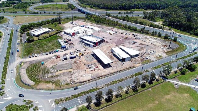 Development of KFC and McDonald's next to Sippy Downs police station. Picture: Patrick Woods