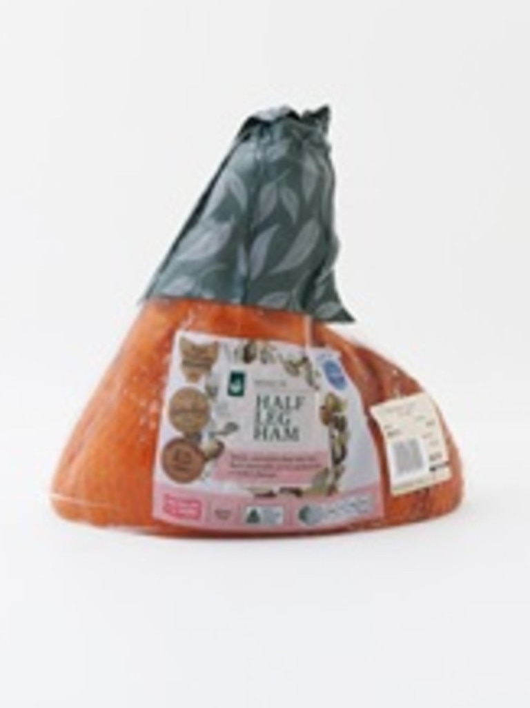 Woolworths’ half leg ham bone in was regarded as having a ‘subtle smokiness’. Picture: Choice