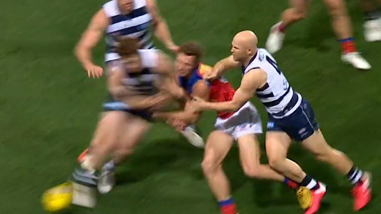 Gary Rohan could be in trouble for his bump on Ryan Lester.