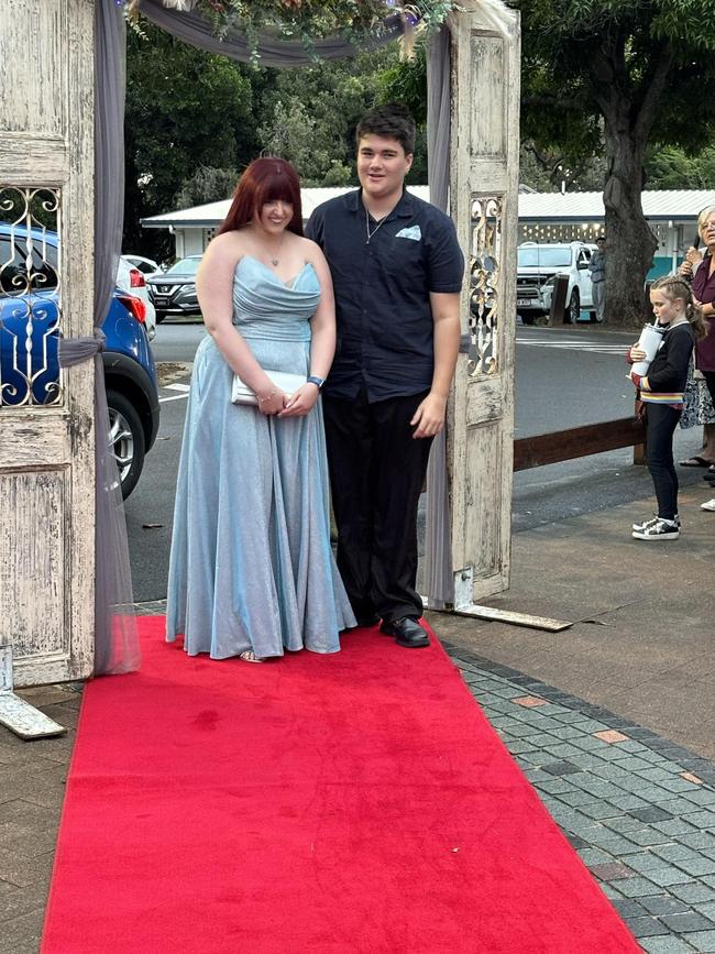 Students arrive at the Hervey Bay State High School formal.