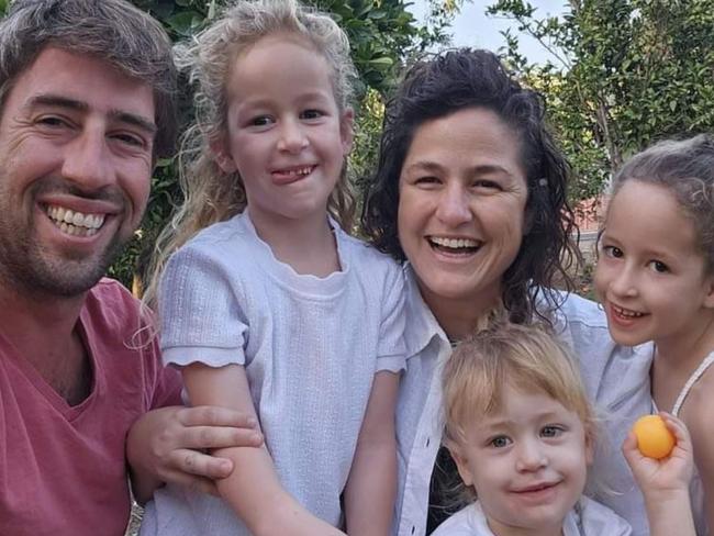 Tamar, Yonatan and their children Shachar (6), Arbel (6), Omer (4) were murdered by Hamas terrorists in Kibbutz Nir Oz. Picture: Twitter/Israel Foreign Ministry