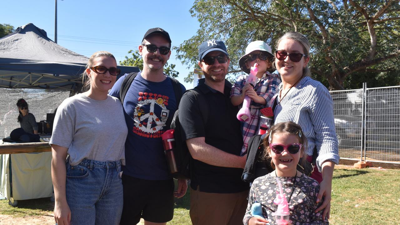 Sammi Thompson, Chris Coughland, Tom Coughlan, Millie Coughlan, Sarah Coughlan and Jane Coughlan at the 2024 Rockhampton Agricultural Show.
