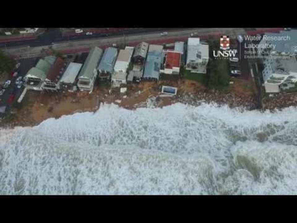 Drone Footage Shows Severe Coastal Erosion in Sydney