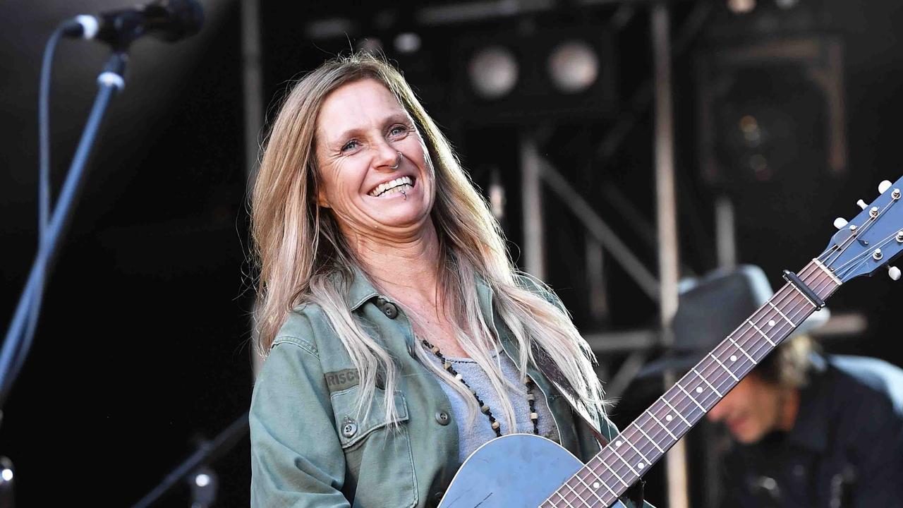 Kasey Chambers performs on Main Stage on day one of the 2023 Gympie Music Muster. Picture: Patrick Woods.