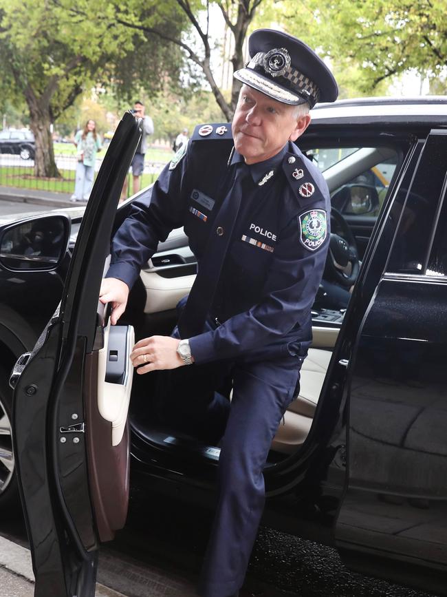 SA Police Commissioner Grant Stevens pictured arriving at court. Picture: NCA NewsWire / Dean Martin