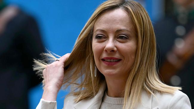 Italy's Prime Minister, Giorgia Meloni: ‘I have always believed there is no solidarity between women – they are far less loyal than they say.’ Picture: AFP