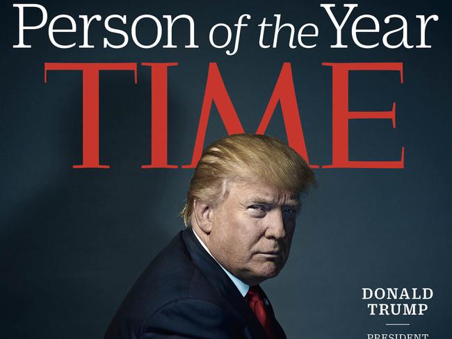 This image provided by Time magazine, shows the cover of the magazine's Person of the Year edition with President-elect Donald Trump in New York. Time editor Nancy Gibbs said the publicationâ€™s choice was a â€œstraightforwardâ€ choice of the person who has had the greatest influence on events "for better or worse." (Nadav Kander for Time Magazine via AP)