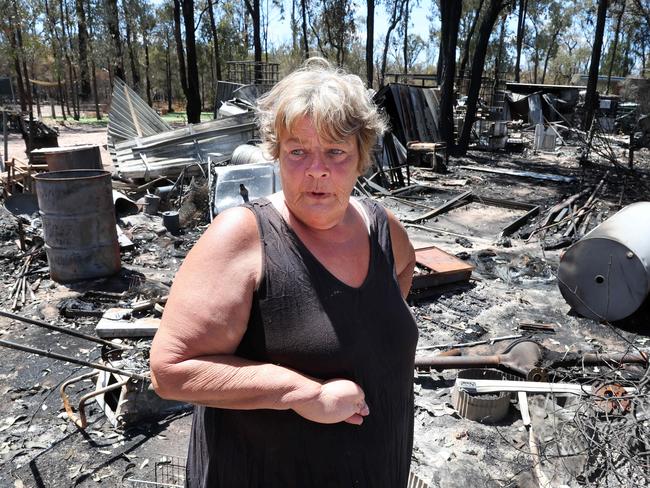 Jean Thomson lost her home in the Tara fires. Picture: Liam Kidston