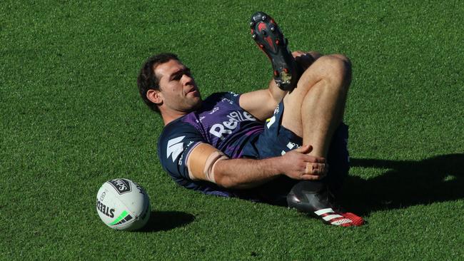 Melbourne Storm's Dale Finucane training at Sunshine Coast Stadium.