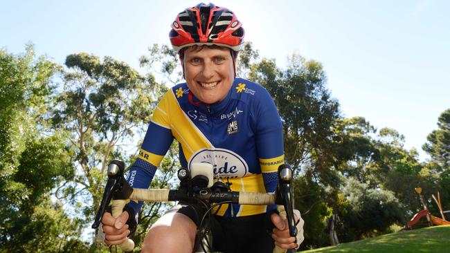 Heather Webb will ride the Bupa Challenge Tour to raise funds for the Cancer Council. Picture: AAP Image/ Brenton Edwards