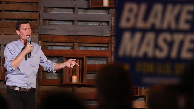 Blake Masters in Arizona continues to say Donald Trump won on 2020. Justin Sullivan/Getty Images/AFa