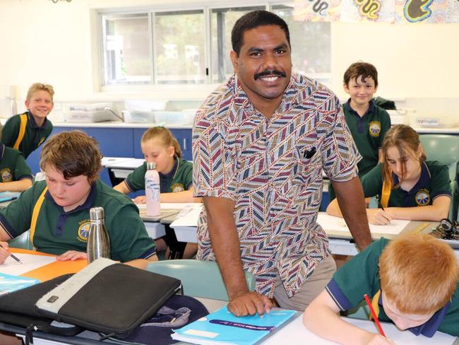 Joel Denduck, 30, graduated from the Fraser Coast campus of the University of the Sunshine Coast with a Bachelor of Primary Education in October 2022.