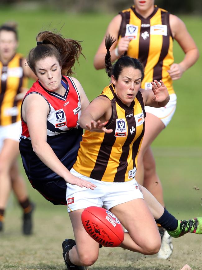 Darebin Falcons had the better of Box Hill at Bill Lawry Oval. Picture: Mark Dadswell