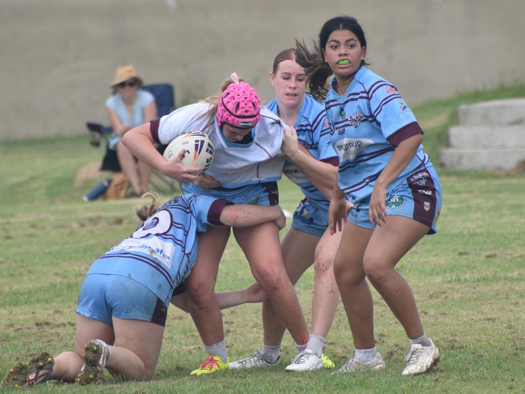 CQ Capras under-17 girls intra-squad trial game at Kettle Park, Rockhampton, on January 19, 2025.