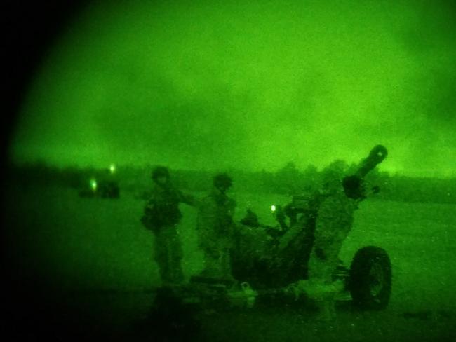 US soldiers at work during the Nevada military drill. Picture: US Army