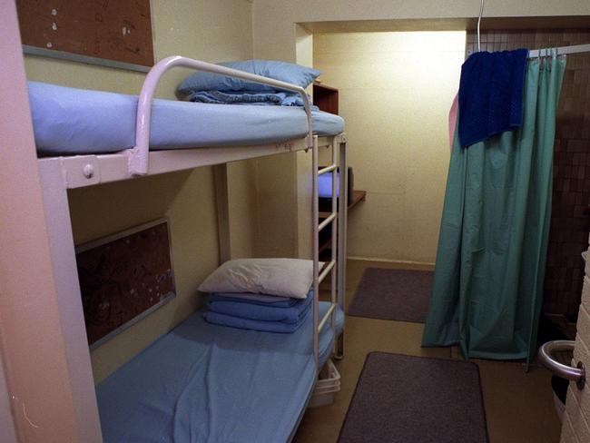 The interior of a double cell at Adelaide Remand Centre