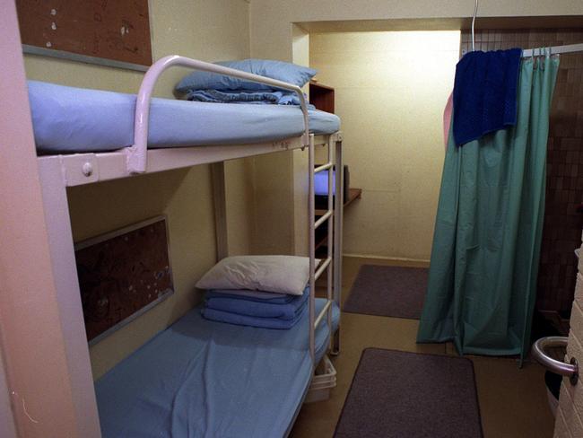 The interior of a double cell at Adelaide Remand Centre