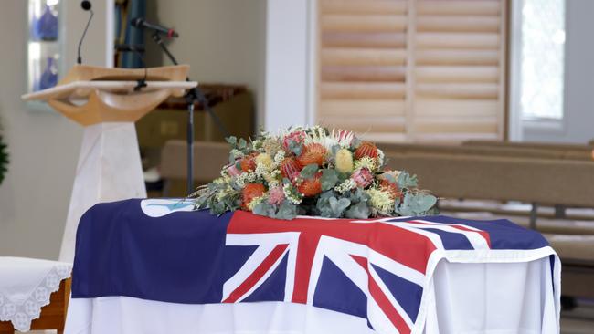 At the State Funeral Service for Mike Ahern AO, at Our Lady of the Rosary Catholic Church, Caloundra, on Friday 25th August 2023 - Photo Steve Pohlner