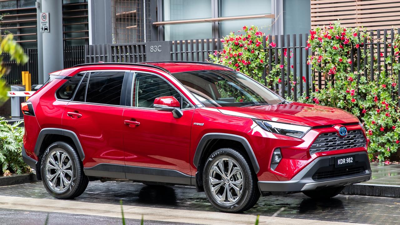 Toyota’s RAV4 Hybrid remains in big demand, with long waiting times between order and delivery. Picture: Supplied