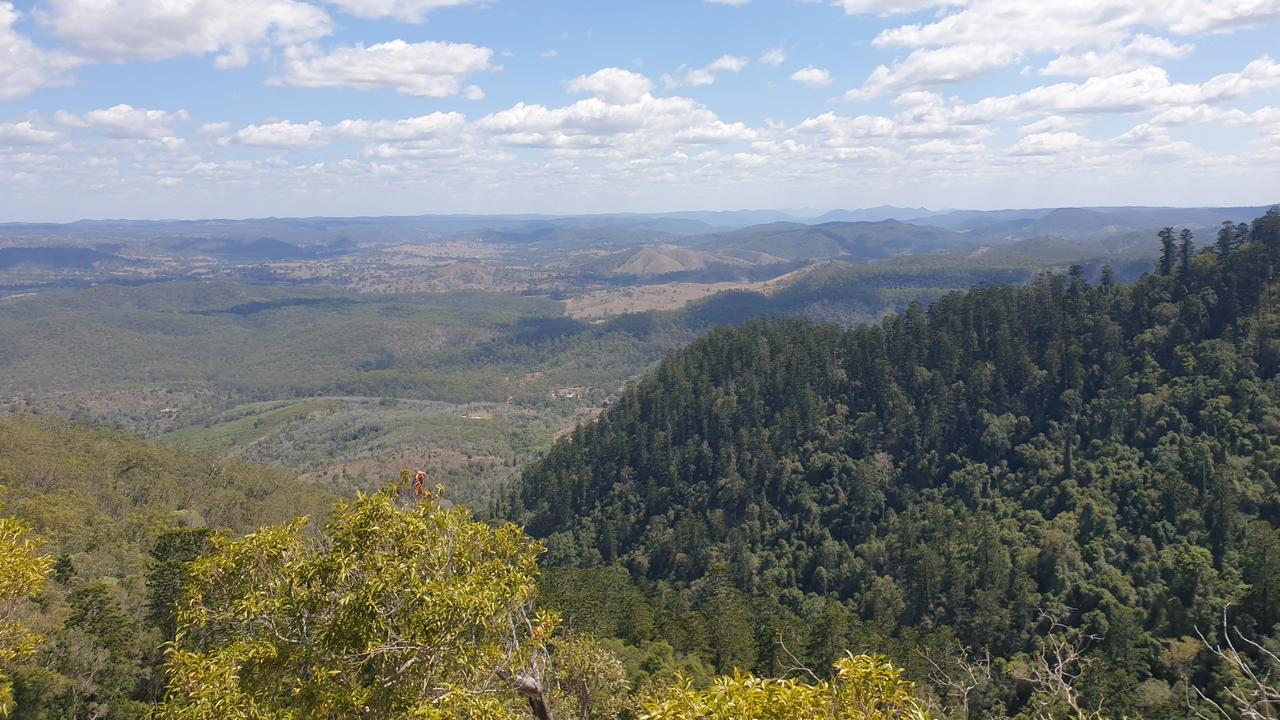 The view from midway along trail of the newly opened Mount Perry Summit Walk.