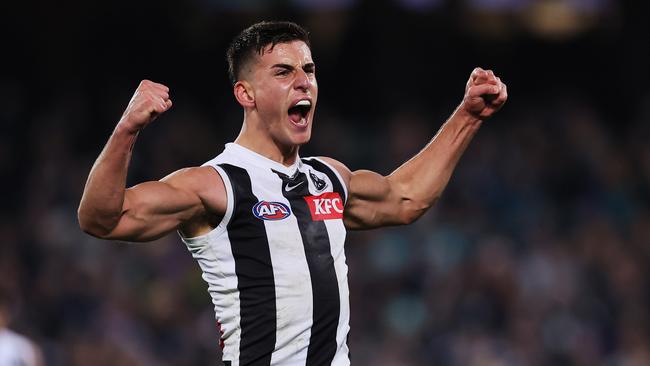 Daicos was instrumental in the fourth. (Photo by James Elsby/AFL Photos via Getty Images)