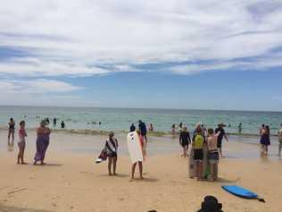 Whales made a splash at Rainbow Beach over the long weekend. Picture: Frances Klein