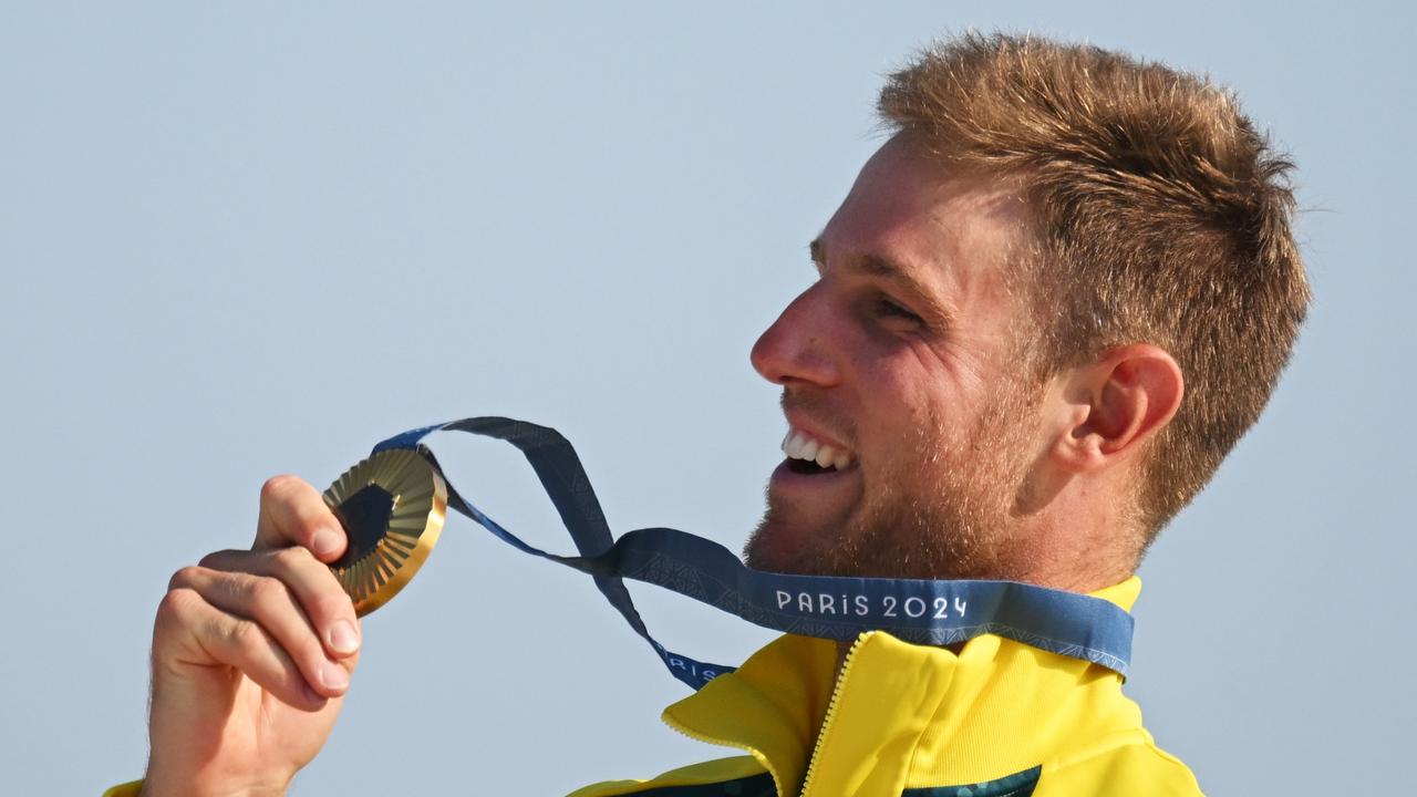 Matt Wearn with his gold medal in Marseille.. Clive Mason/Getty Images