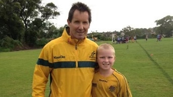 Jamie Clarke as an 11-year-old with a famous rugby name.