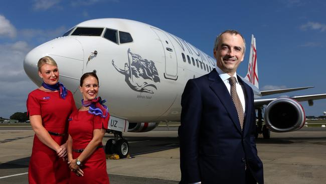 Virgin pride ... John Borghetti has overseen a return to profitability for Virgin Australia. Pic: News Corp Australia