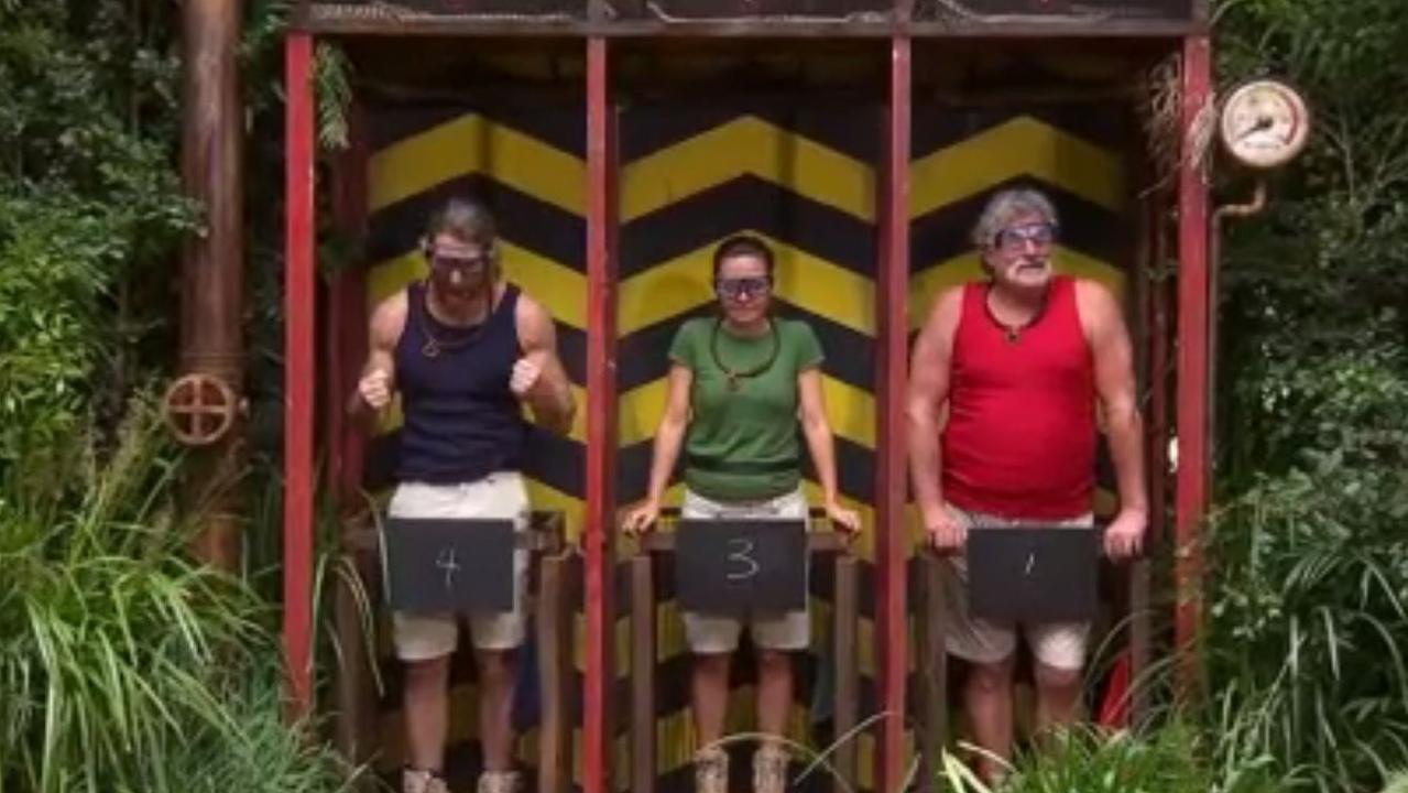 The challenge on Tuesday night’s episode of I’m a Celeb. Picture: Channel 10.