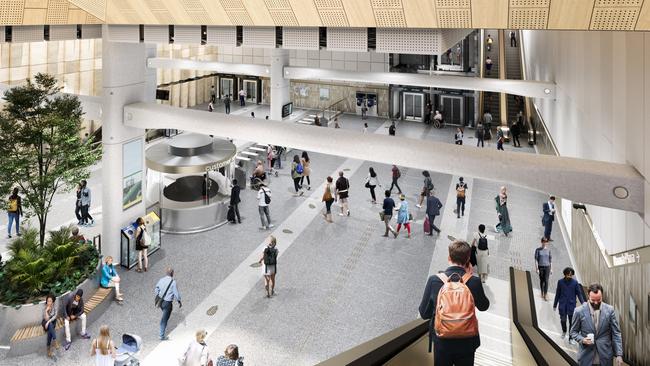 Monash’s SRL station will be built 24m underground. Picture: Supplied