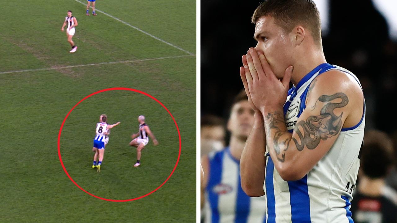 ‘Confusing situation’: AFL admits ump error in chaotic ending… but says Roos WEREN’T robbed of 50