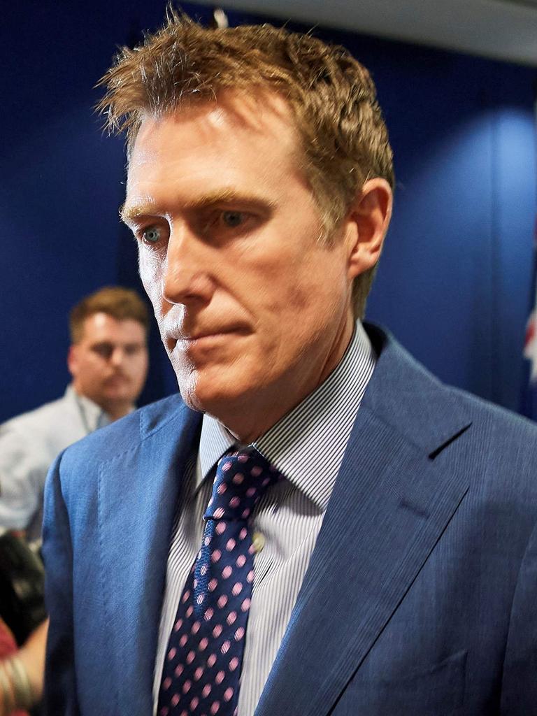 Attorney-General Christian Porter is suing the ABC for defamation for a report alleging an unnamed cabinet minister, which he later revealed was him, had been accused of rape. Picture: Stefan Gosatti/AFP