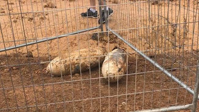 The ADF was called in to remove bombs found at the old RAAF base in Dubbo. Picture: Supplied