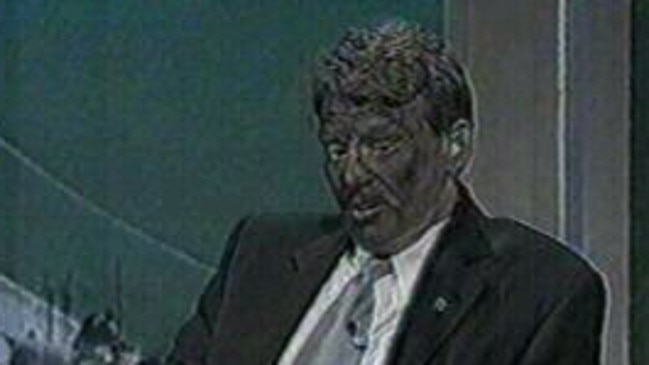 Sam Newman on &lt;i&gt;The Footy Show&lt;/i&gt; in black face make-up because Nicky Winmar did not appear on the program.