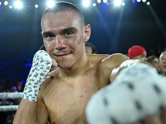 Tszyu after his most recent win over American Joey Spencer. Picture: No Limit Boxing