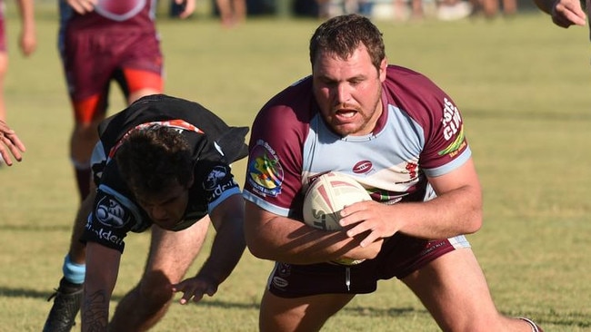 01/04/2023 - Royce Blair scored his third try of the season against the Magpies. Picture: robertredfern.fotomerchant.com