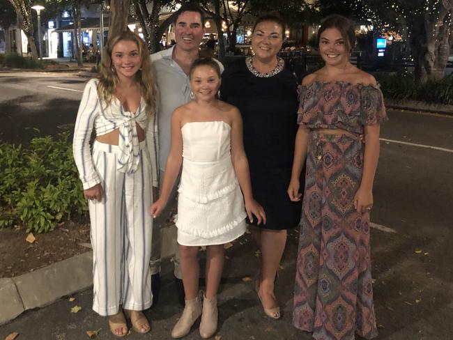 Sophia Naismith (on right) with her parents Pia and Luke and two youngers sisters Saskia and Ursula. Supplied by Family