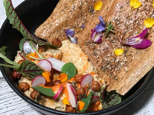 Alibi’s smoked hummus. Picture: Jenifer Jagielski