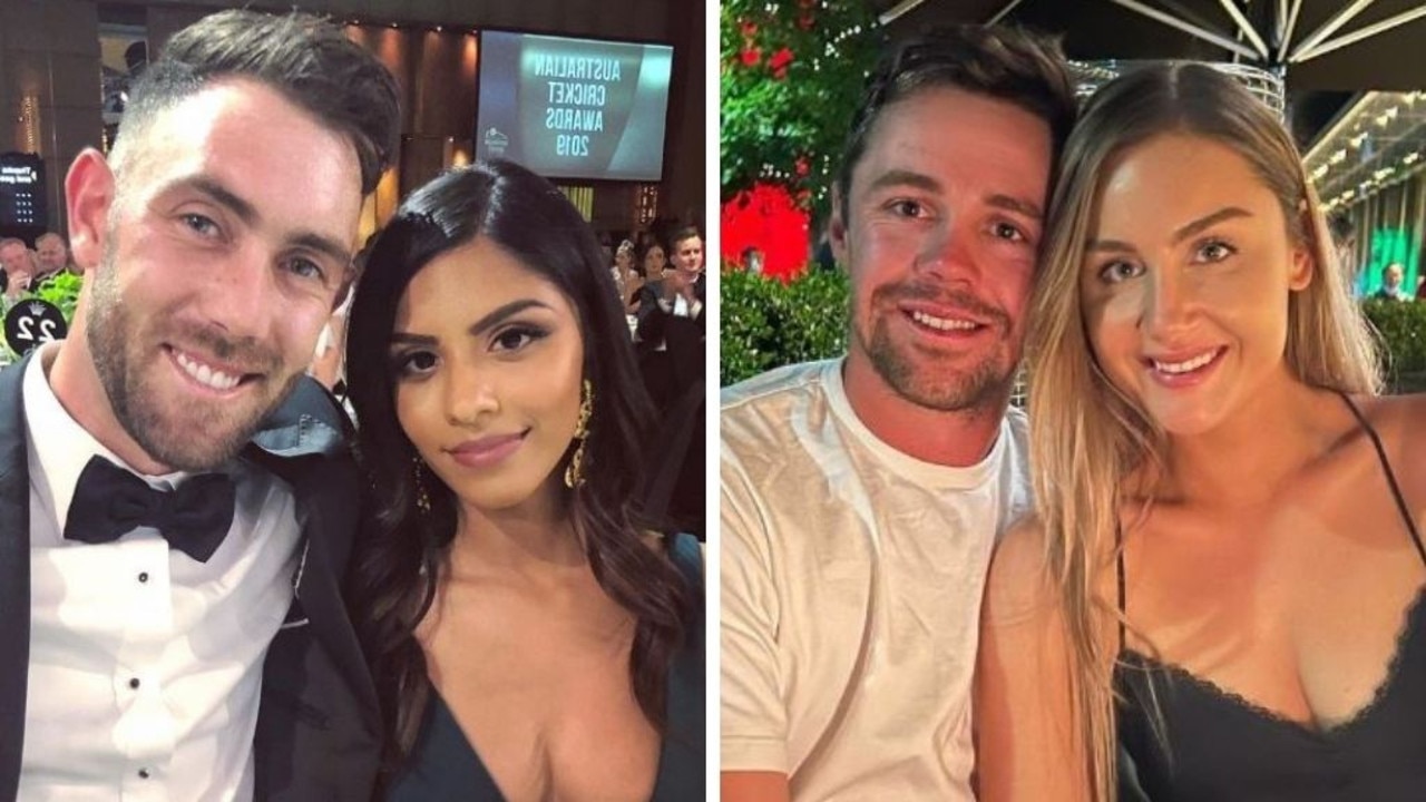 The wives of Aussie cricketers Glenn Maxwell and Travis Head came under attack from Indian fans. Pictures: Instagram