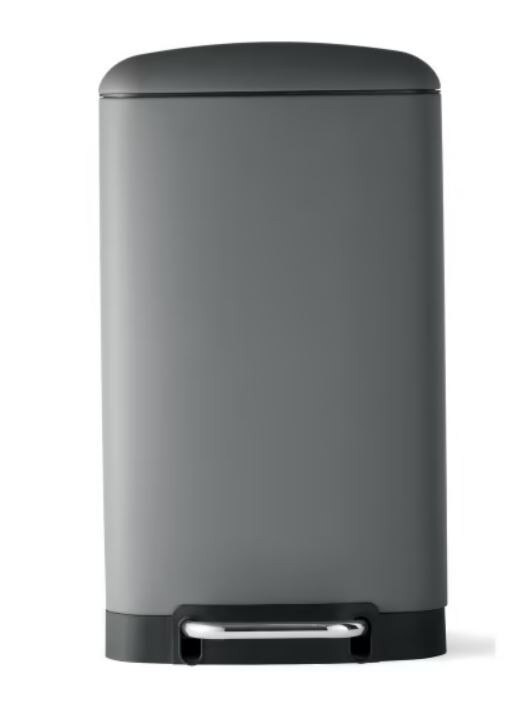 Kmart’s chic bin in matte grey, $45. Kmart.com.au