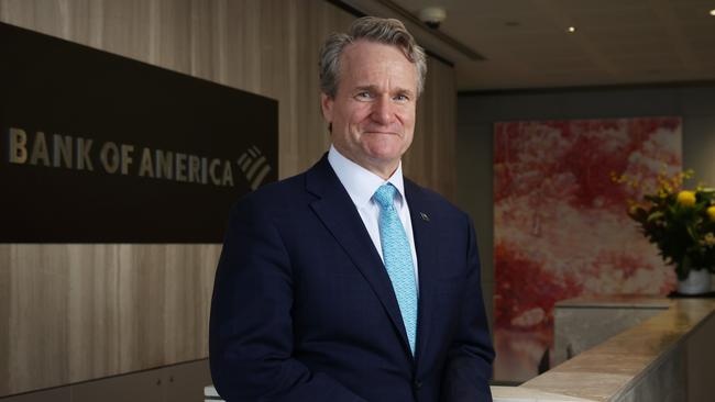 Brian Moynihan the chief executive officer of Bank of America Corp is speaking to The Australian in Sydney. Picture: Bloomberg