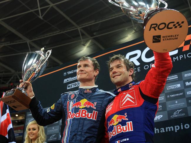 David Coulthard and Sebatian Loeb