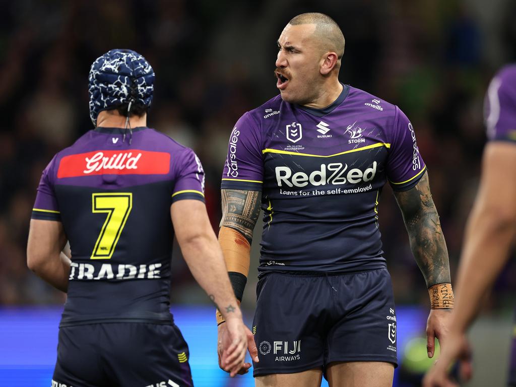 Nelson Asofa-Solomona is in danger of missing the grand final. Picture: Cameron Spencer/Getty Images