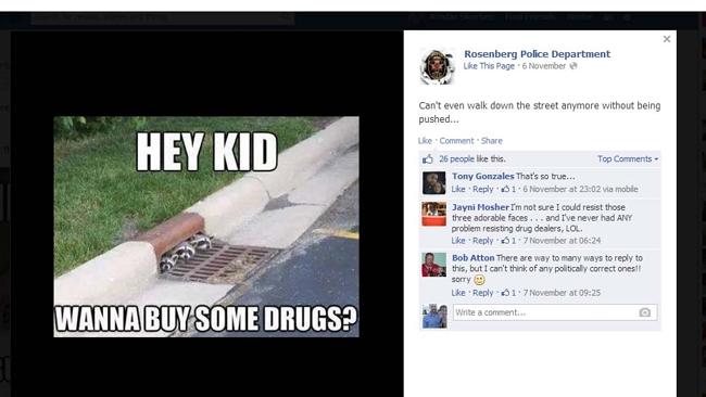 Picture: Rosenberg Police Department's Facebook page. 