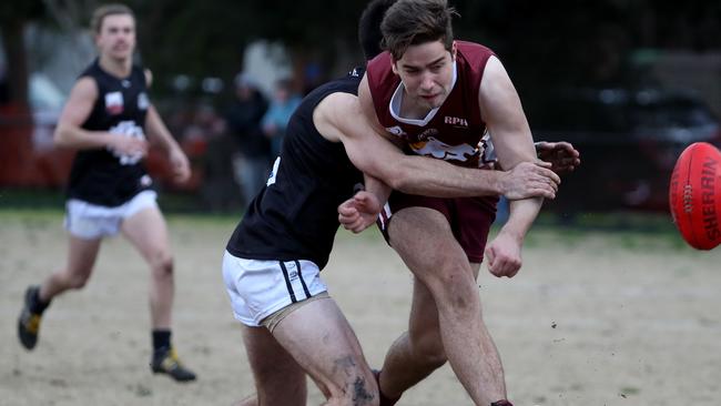 Andrew Padbury in action for the Pioneers.