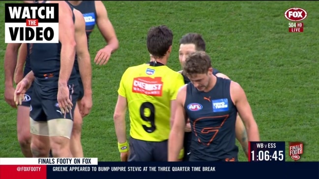 Plot thickens in Toby Greene "ump bump" saga (Fox Footy)