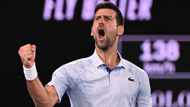 Djokovic had a surprisingly epic battle. Picture: William West/AFP