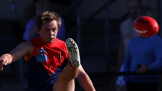 VAFA: Old Brighton v Old Haileybury: Alfred Jarnestrom of Old Brighton at Brighton Beach Oval on Saturday 22nd of April 2023 in Brighton, Victoria, Australia.Picture: Hamish Blair